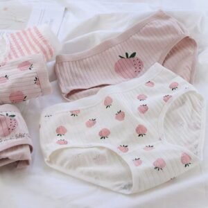 Cotton Printed Briefs Breathable Cotton Underwear Women Panties Sexy Close Fitting Panties Mid-waist Women's Underwear M-XL