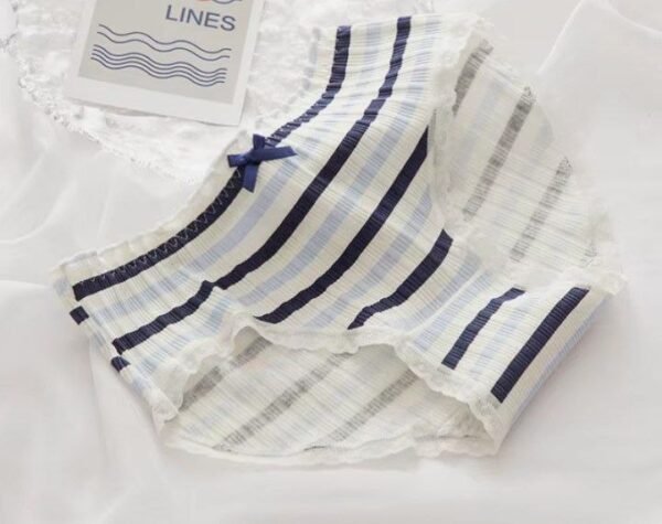 Cotton Women's Underwear Fashion Bow Comfort Panties Mid Waist Seamless Thread Underpants New Girl Love Briefs Female Lingerie - Image 5