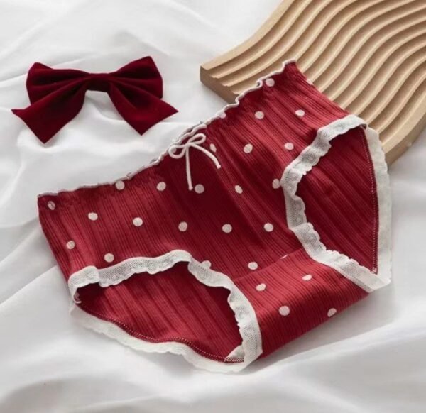 Cotton Panties Female Underpants Fashion Bow Breathable Panties Mid Waist Lovely Girl Lingerie Panties Lenceria Underwear M-XL - Image 3